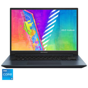 Laptop ultraportabil ASUS Vivobook Pro 14 K3400PA, Intel Core i5-11300H, 14inch, 8GB, 512GB SSD, Intel Iris Xe Graphics, Free DOS, Albastru Laptop ultraportabil ASUS Vivobook Pro 14 K3400PA, Intel Core i5-11300H, 14inch, 8GB, 512GB SSD, Intel Iris Xe Graphics, Free DOS, Albastru