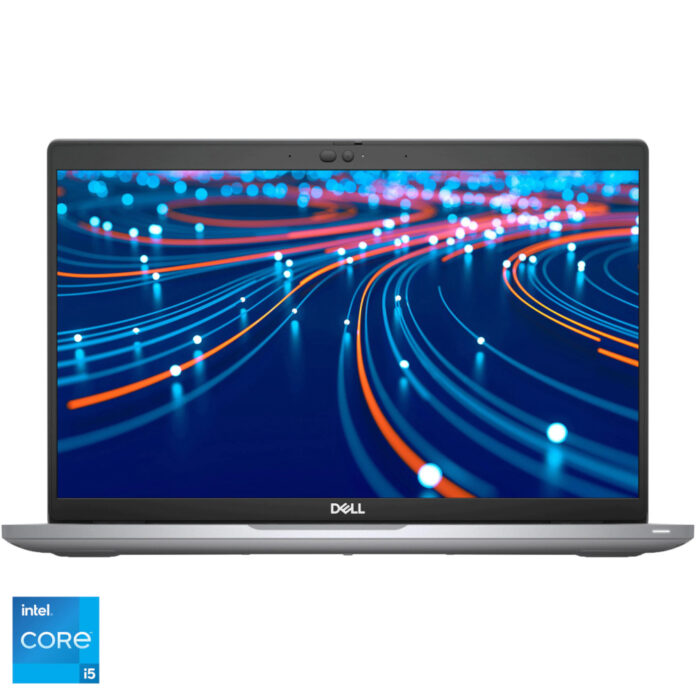 Laptop ultraportabil Dell Latitude 5420, 14 inch, Full HD, Intel Core i5-1135G7, 8GB, 256GB SSD, Intel Iris Xe Graphics, Ubuntu, Silver