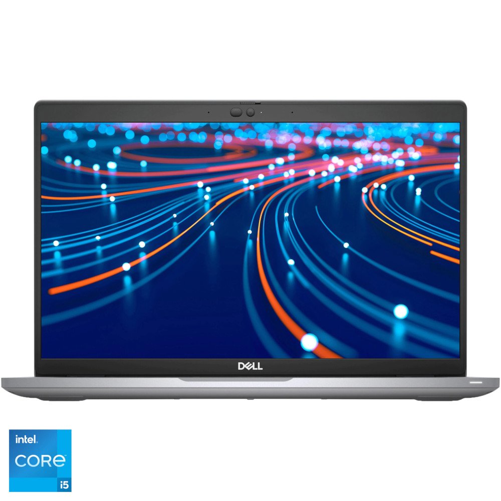 Laptop ultraportabil Dell Latitude 5420, 14 inch, Full HD, Intel Core i5-1135G7, 8GB, 256GB SSD, Intel Iris Xe Graphics, Ubuntu, Silver