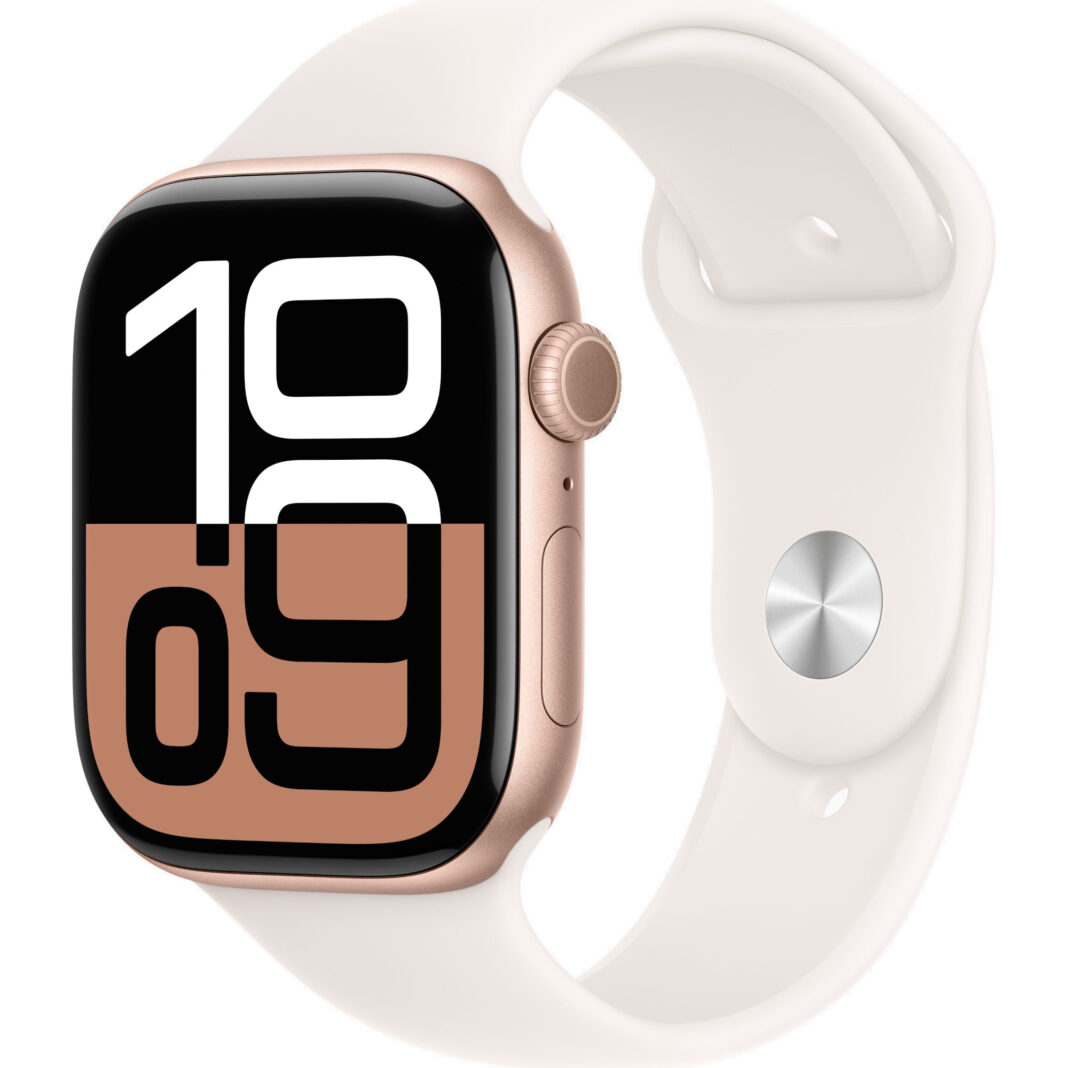 Apple Watch Series 10, GPS + Cellular, 42mm, Rose Gold Aluminium Case, Sport Band, Light Blush, S/M Apple Watch Series 10, GPS + Cellular, 42mm, Rose Gold Aluminium Case, Sport Band, Light Blush, S/M