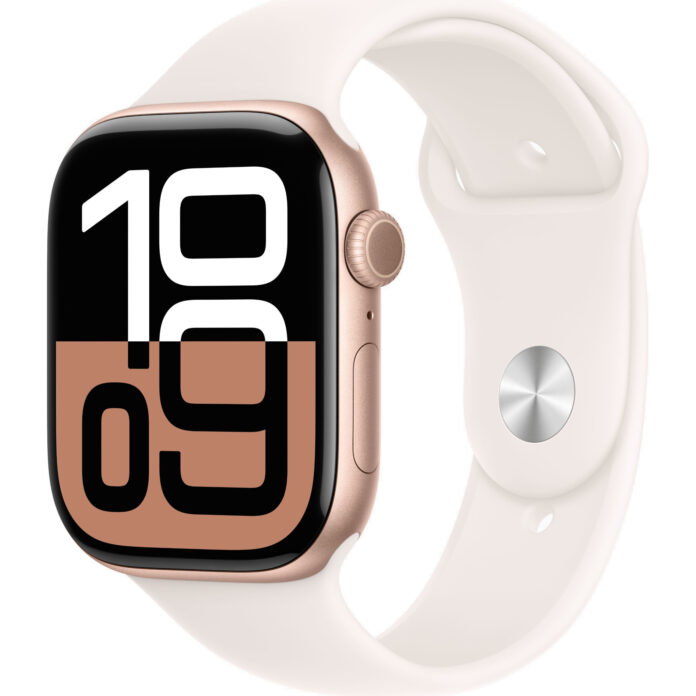 Apple Watch Series 10, GPS + Cellular, 42mm, Rose Gold Aluminium Case, Sport Band, Light Blush, S/M Apple Watch Series 10, GPS + Cellular, 42mm, Rose Gold Aluminium Case, Sport Band, Light Blush, S/M