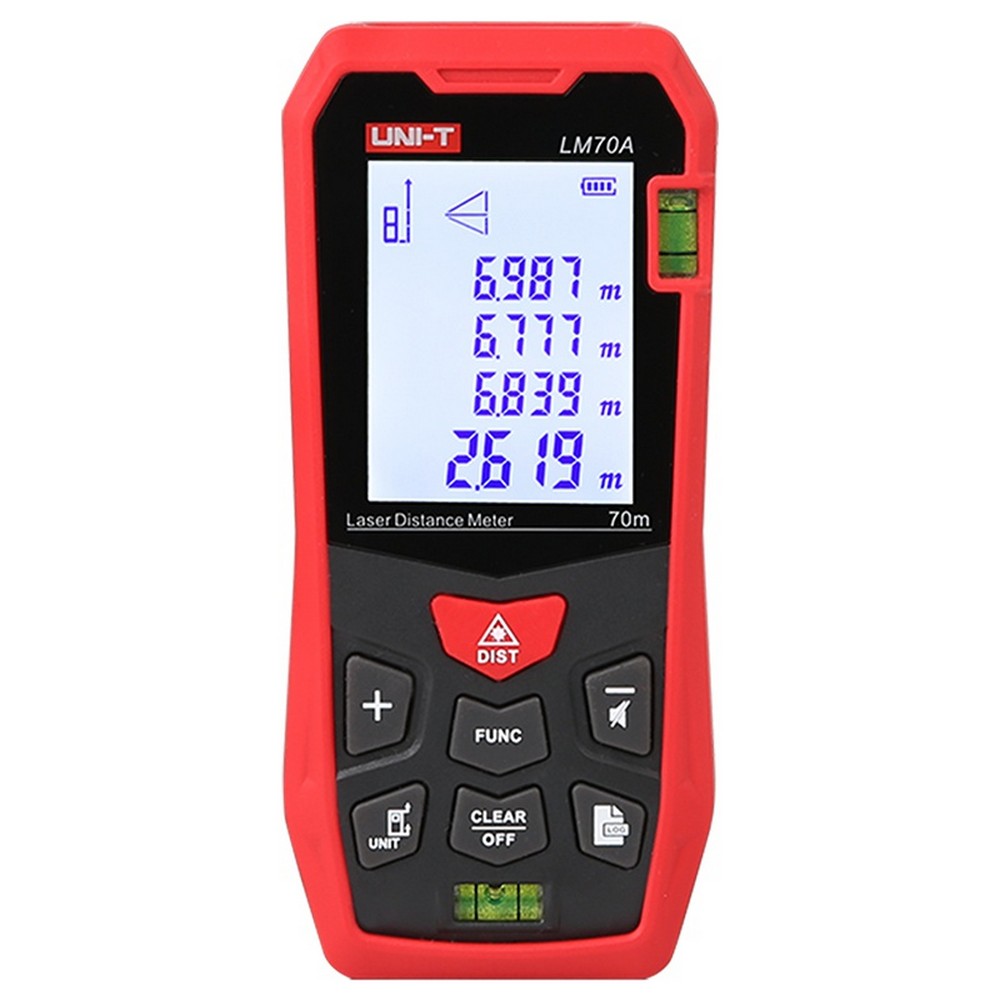 Telemetru digital Uni-T LM70A, display LCD, raza actiune 70m, indicator incarcare baterie Telemetru digital Uni-T LM70A, display LCD, raza actiune 70m, indicator incarcare baterie