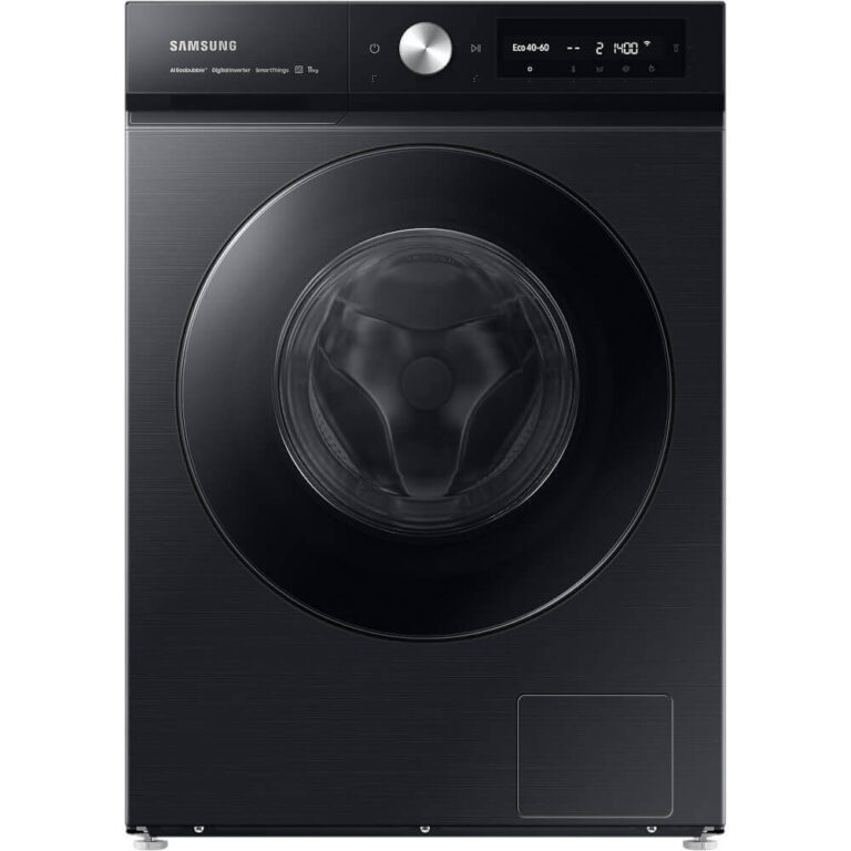 Masina de spalat rufe Samsung  Bespoke WW11BB744DGBS7, 11 kg, 1400 RPM, WiFi, AutoDosing, Hygiene Steam, AI Ecobubble, AI Control, Clasa A, Negru