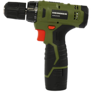 Masina de gaurit si insurubat pe acumulator Heinner AMGA005, Lumina LED, 10.8 V, 1300 mAh, 650 RPM, 18 Nm, Negru/Verde Masina de gaurit si insurubat pe acumulator Heinner AMGA005, Lumina LED, 10.8 V, 1300 mAh, 650 RPM, 18 Nm, Negru/Verde