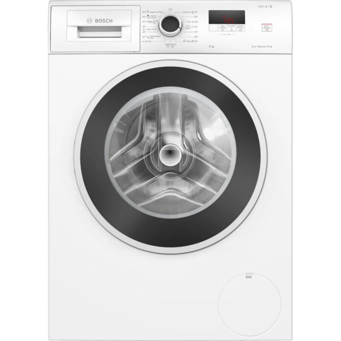 Masina de spalat rufe Bosch WGE03200BY, 8 kg, 1200 RPM, Protectie impotriva acces copii, EcoSilence Drive, Speed Perfect, Functie reload, Alb, Clasa A Masina de spalat rufe Bosch WGE03200BY, 8 kg, 1200 RPM, Protectie impotriva acces copii, EcoSilence Drive, Speed Perfect, Functie reload, Alb, Clasa A