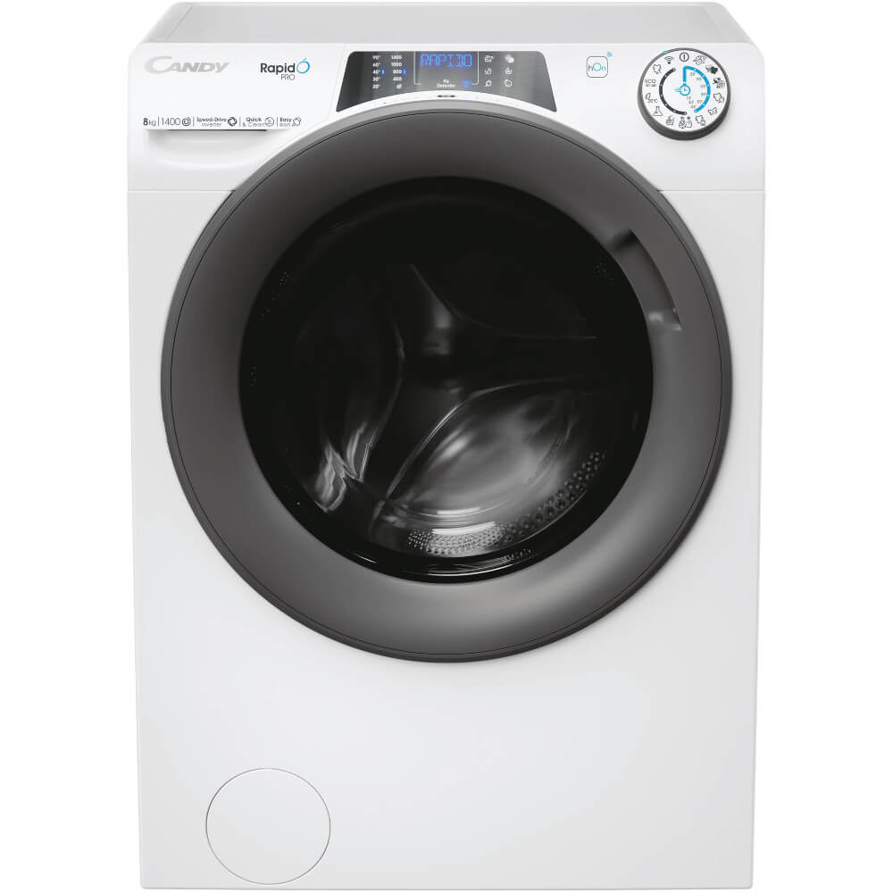 Masina de spalat rufe Candy Rapido Pro RP 486BWMR/1-S, 8 kg, 1400 RPM, Quick&Clean Technology, Easy Iron+, Alb, Clasa A, Masina de spalat rufe Candy Rapido Pro RP 486BWMR/1-S, 8 kg, 1400 RPM, Quick&Clean Technology, Easy Iron+, Alb, Clasa A,
