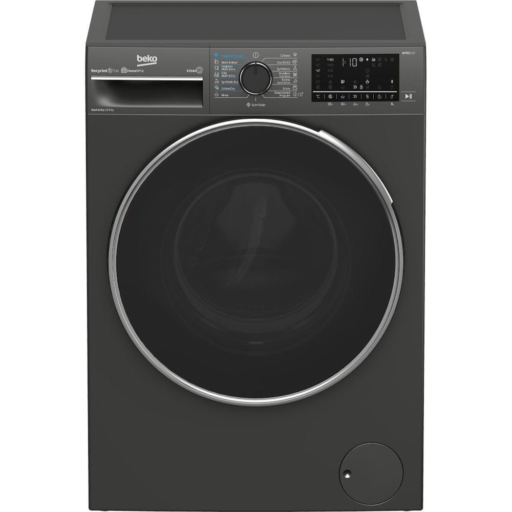 Masina de spalat rufe cu uscator Beko B5DF T 510447 M, 1400 RPM, 10 kg spalare, 6 kg uscare, Clasa D
