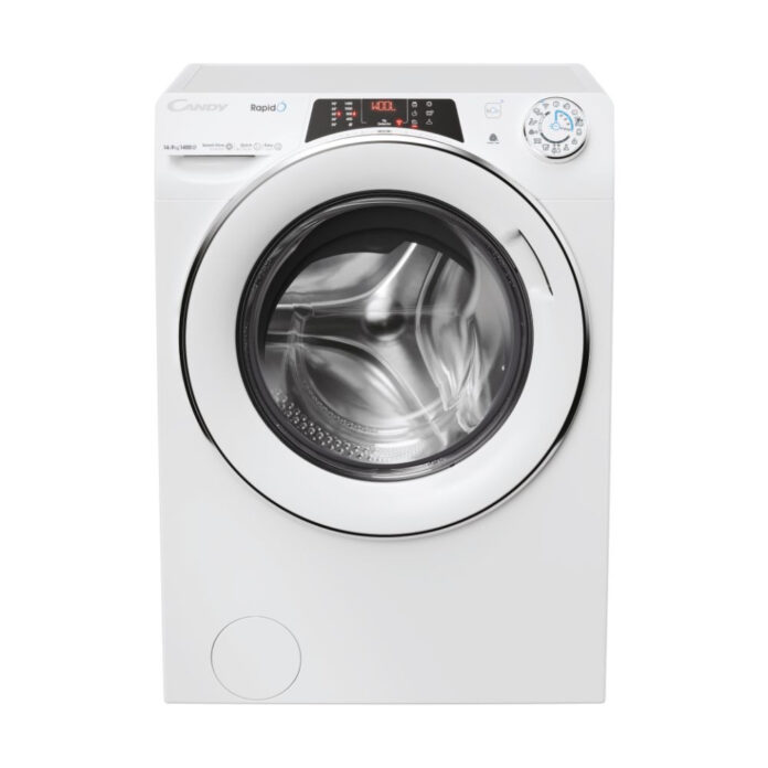 Masina de spalat rufe cu uscator Candy Rapido ROW41494DWMCT-S, 1400 RPM, 14/9 Kg, Functie Steam, Wi-Fi, Clasa A