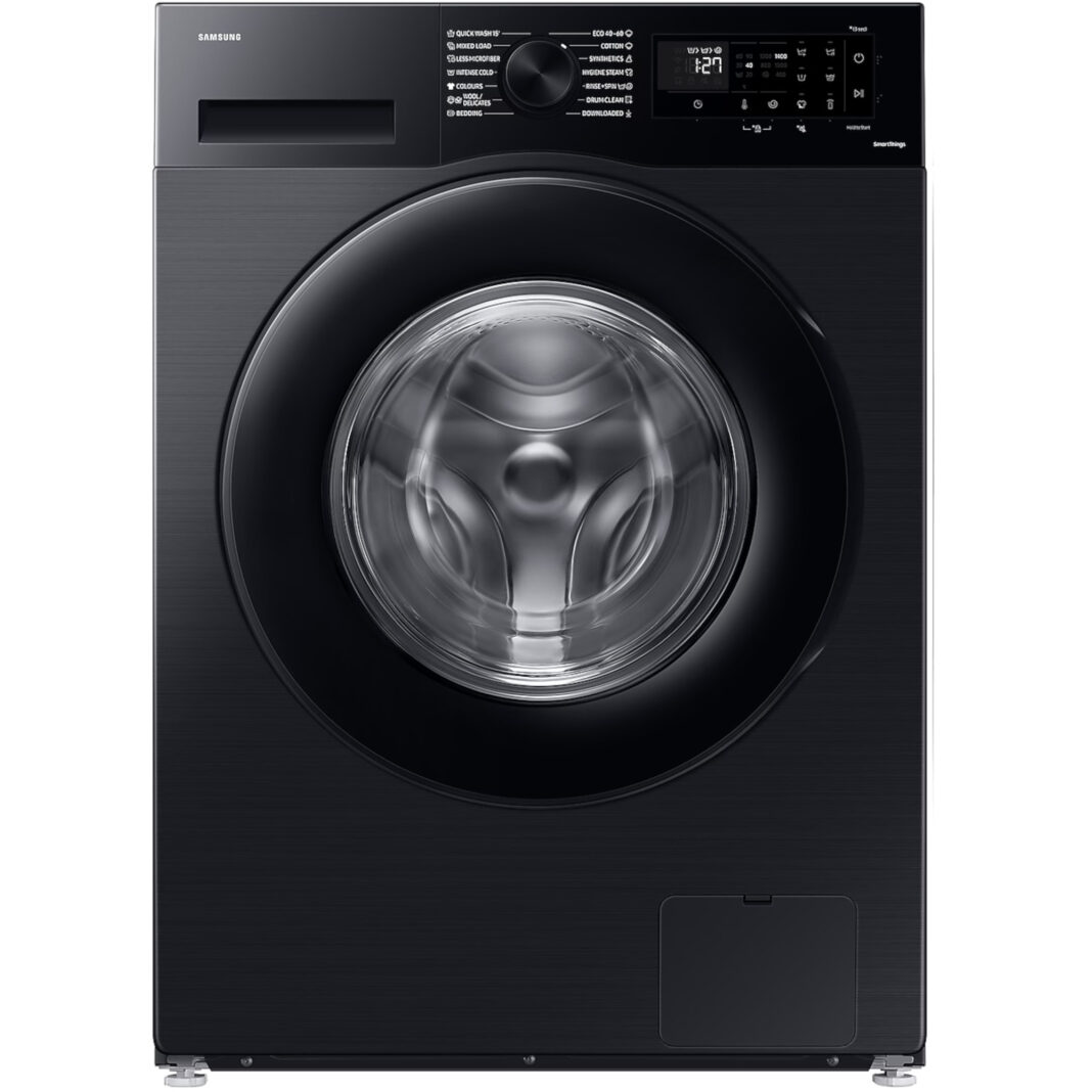 Masina de spalat rufe Samsung WW80CGC04DABLE, 1400 RPM, 8 Kg, Motor Digital Inverter, Wifi SmartThings, Eco Bubble, Clasa A, Negru