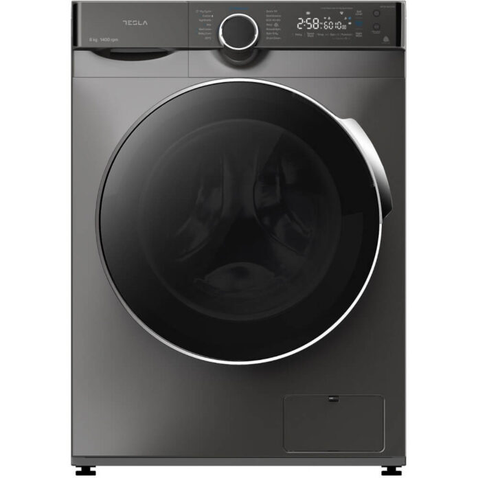 Masina de spalat rufe Tesla WF81490MS, 1400 RPM, 8 kg, Display LED, Steam Care, Clasa B, Gri/Negru Masina de spalat rufe Tesla WF81490MS, 1400 RPM, 8 kg, Display LED, Steam Care, Clasa B, Gri/Negru