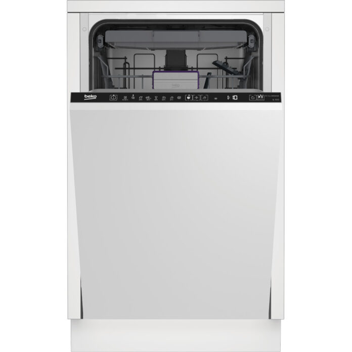 Masina de spalat vase incorporabila Beko BDIS38120Q, 11 seturi, 8 programe, Hygiene Intense, Intensive 70°, Dozator glisant pentru detergent, Alb, Clasa E