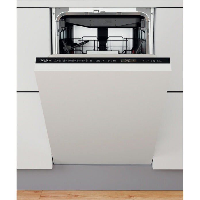 Masina de spalat vase slim incorporabila Whirlpool WSIP4O33PFE, 10 seturi, 9 programe, Clasa D Masina de spalat vase slim incorporabila Whirlpool WSIP4O33PFE, 10 seturi, 9 programe, Clasa D