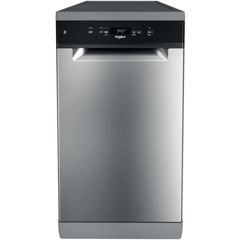 Masina de spalat vase slim Whirlpool WSFC3M17X, 10 seturi, 6 programe, Clasa F Masina de spalat vase slim Whirlpool WSFC3M17X, 10 seturi, 6 programe, Clasa F