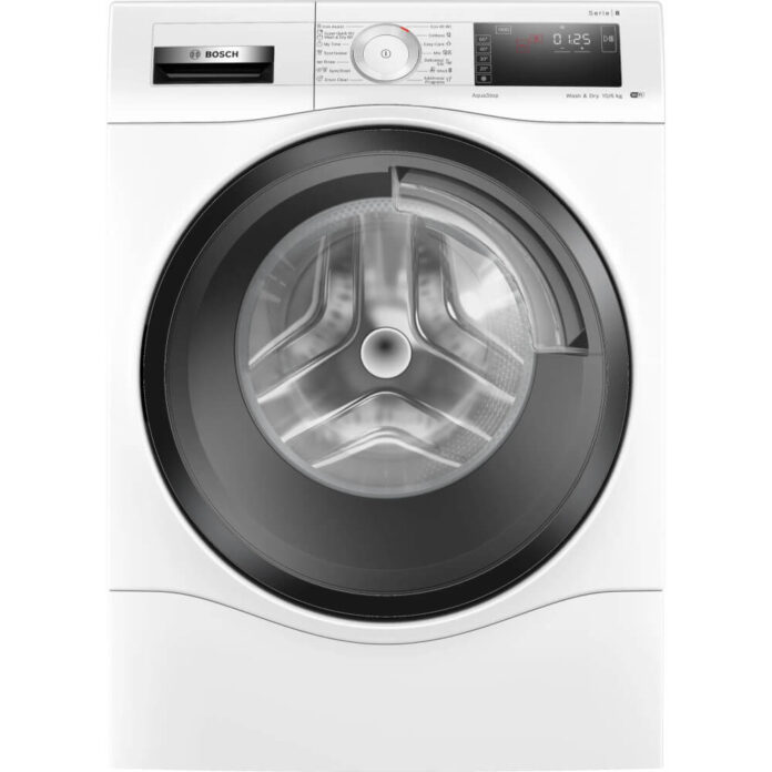 Masina de spalat rufe cu uscator Bosch WDU8H543EU, 1400 RPM, 10 kg Spalare/6 kg Uscare, Control Wi-Fi, AutoDry, Night Wash, Clasa D, Alb Masina de spalat rufe cu uscator Bosch WDU8H543EU, 1400 RPM, 10 kg Spalare/6 kg Uscare, Control Wi-Fi, AutoDry, Night Wash, Clasa D, Alb