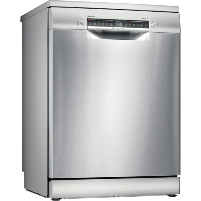 Masina de spalat vase independenta BOSCH 9SMS4ENI02E, anti amprenta, EfficientDry, Home Connect Seria4, Clasa C, Silver Inox Masina de spalat vase independenta BOSCH 9SMS4ENI02E, anti amprenta, EfficientDry, Home Connect Seria4, Clasa C, Silver Inox
