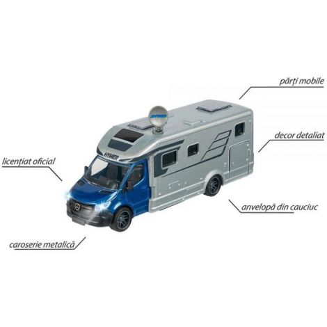 Masinuta Majorette Hymer B-Class Camper cu lumini si sunete Masinuta Majorette Hymer B-Class Camper cu lumini si sunete