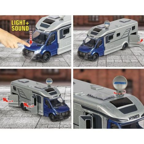 Masinuta Majorette Hymer B-Class Camper cu lumini si sunete Masinuta Majorette Hymer B-Class Camper cu lumini si sunete