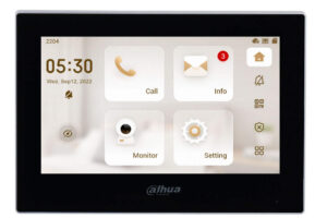 Monitor interior videointerfon IP Dahua VTH2621G-P, aparent, ecran 7 inch TFT, Audio bidirectional, Alarma, PoE, negru Monitor interior videointerfon IP Dahua VTH2621G-P, aparent, ecran 7 inch TFT, Audio bidirectional, Alarma, PoE, negru