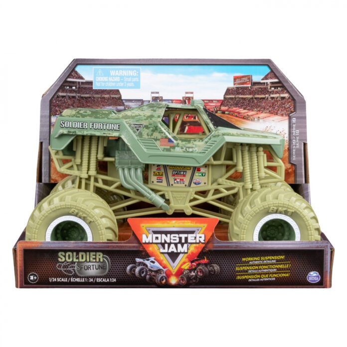 MONSTER JAM MASINUTA METALICA SOLDIER FORTUNE SCARA 1:24 MONSTER JAM MASINUTA METALICA SOLDIER FORTUNE SCARA 1:24