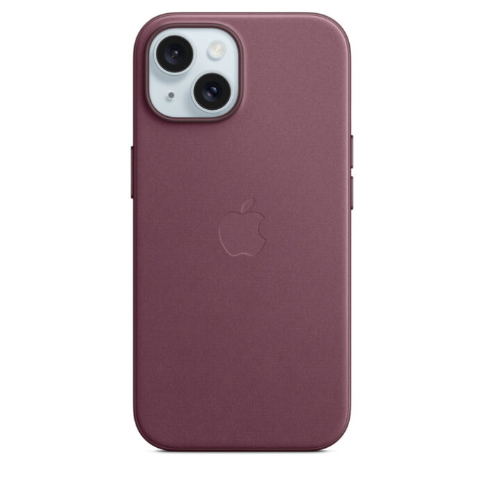 Husa de protectie Apple FineWoven Case cu MagSafe pentru iPhone 15, Mulberry Husa de protectie Apple FineWoven Case cu MagSafe pentru iPhone 15, Mulberry