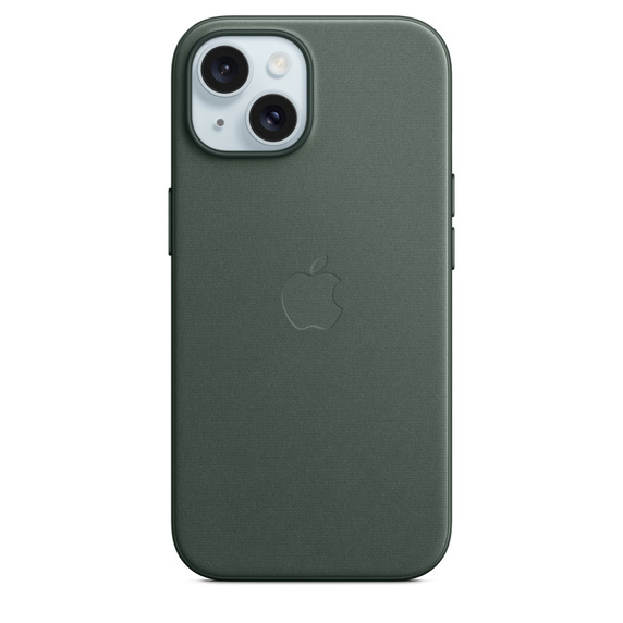 Husa de protectie Apple FineWoven Case cu MagSafe pentru iPhone 15, Evergreen Husa de protectie Apple FineWoven Case cu MagSafe pentru iPhone 15, Evergreen