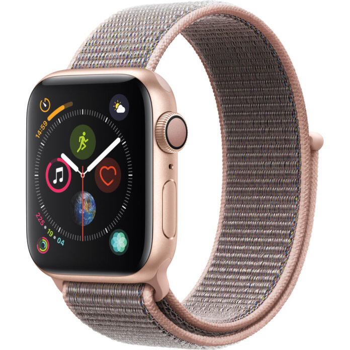 Apple Watch Series 4 GPS, 40mm Gold Aluminium Case, MU692WB/A Pink Sand Sport Loop Apple Watch Series 4 GPS, 40mm Gold Aluminium Case, MU692WB/A Pink Sand Sport Loop