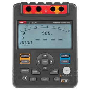 Multimetru digital UNI-T UT513A, 600V, 18 citiri, iesire USB, rezistenta la izolatie, indicator stare baterie Multimetru digital UNI-T UT513A, 600V, 18 citiri, iesire USB, rezistenta la izolatie, indicator stare baterie