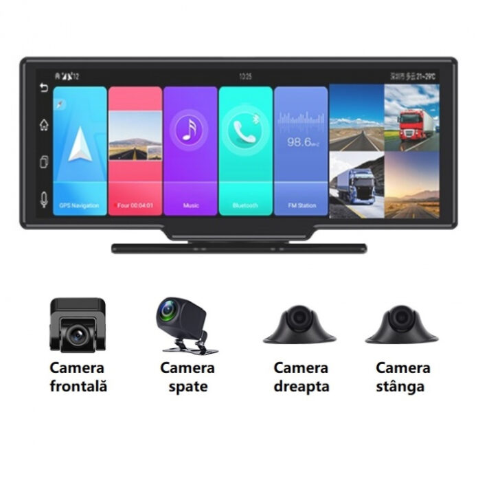 Navigator pentru bord autoturism STAR T99 DVR, 4G, 10.26 touch screen, Android 8.1, 2GB RAM 32GB ROM, Flota, DMS, GPS, ADAS, 4 Camere Navigator pentru bord autoturism STAR T99 DVR, 4G, 10.26 touch screen, Android 8.1, 2GB RAM 32GB ROM, Flota, DMS, GPS, ADAS, 4 Camere