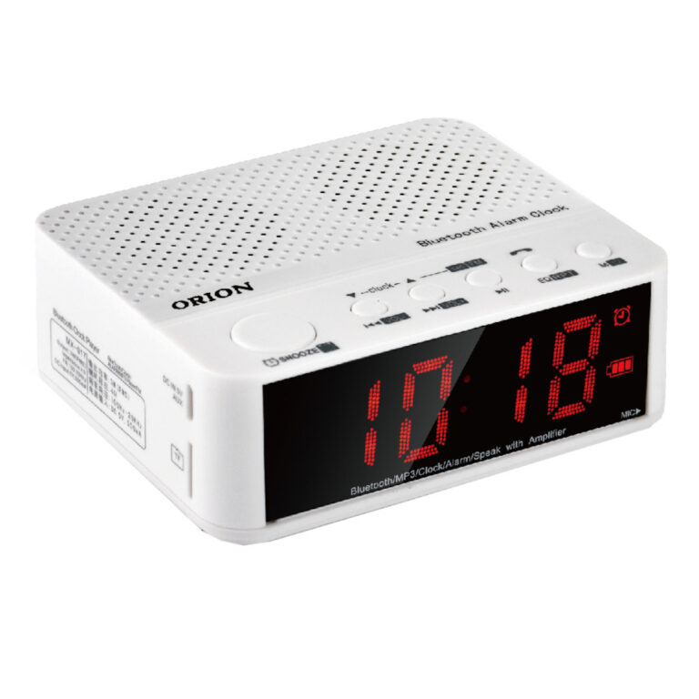 Radio cu ceas Orion OALC 5608, LED, Alarma, Bluetooth, Alb