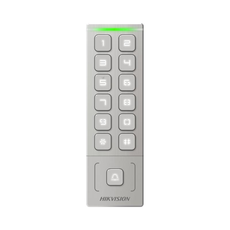 Cititor de proximitate cu tastatura Hikvision DS-K1T809EX, tag, PIN Cititor de proximitate cu tastatura Hikvision DS-K1T809EX, tag, PIN