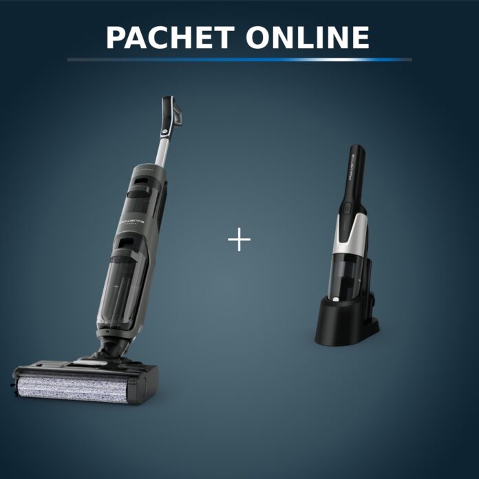 Pachet PROMO Aspirator cu spalare Rowenta X-Clean 4 GZ5037WO si Aspirator de mână Rowenta X-Touch AC9736WO Pachet PROMO Aspirator cu spalare Rowenta X-Clean 4 GZ5037WO si Aspirator de mână Rowenta X-Touch AC9736WO
