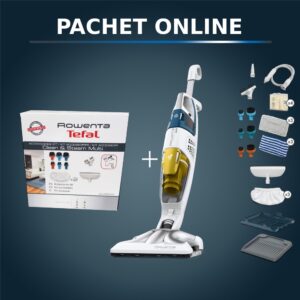 Pachet PROMO Aspirator cu abur Rowenta RY8561WH Clean & Steam Multi & Kit de intretinere Rowenta ZR850003 Pachet PROMO Aspirator cu abur Rowenta RY8561WH Clean & Steam Multi & Kit de intretinere Rowenta ZR850003