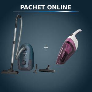 Pachet PROMO Aspirator cu sac Rowenta Power XXL RO3125EA & Aspirator de mana Rowenta Extenso Dry AC232001 Pachet PROMO Aspirator cu sac Rowenta Power XXL RO3125EA & Aspirator de mana Rowenta Extenso Dry AC232001