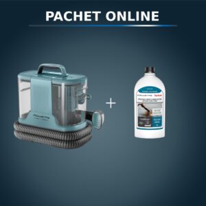 Pachet PROMO Aspirator cu spalare Rowenta Clean IT Compact IN3021F0 & Detergent pentru aspirator cu spalare Rowenta XD5310F0 pentru textile si covoare Pachet PROMO Aspirator cu spalare Rowenta Clean IT Compact IN3021F0 & Detergent pentru aspirator cu spalare Rowenta XD5310F0 pentru textile si covoare