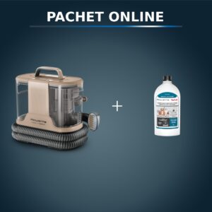 Pachet PROMO Aspirator tapiterie Rowenta Clean IT Compact IN3010F0 & Detergent pentru aspirator cu spalare Rowenta XD5320F0 pentru textile Pachet PROMO Aspirator tapiterie Rowenta Clean IT Compact IN3010F0 & Detergent pentru aspirator cu spalare Rowenta XD5320F0 pentru textile