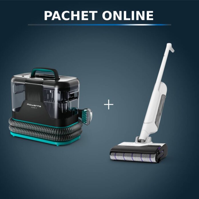 Pachet PROMO Aspirator tapiterie Rowenta Clean IT IN5020F0 & Aspirator cu spalare Rowenta X-Clean 10 GZ7540WO Pachet PROMO Aspirator tapiterie Rowenta Clean IT IN5020F0 & Aspirator cu spalare Rowenta X-Clean 10 GZ7540WO