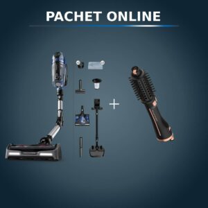 Pachet PROMO Aspirator vertical fără fir Rowenta X-Force Flex 14.6 Aqua RH99C3WO & Perie rotativă cu aer cald Rowenta Ultimate Experience CF9620F0 Pachet PROMO Aspirator vertical fără fir Rowenta X-Force Flex 14.6 Aqua RH99C3WO & Perie rotativă cu aer cald Rowenta Ultimate Experience CF9620F0