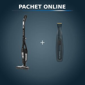 Pachet PROMO Aspirator vertical 2 în 1 Rowenta Dual Force RH6735WH & Aparat de tuns barba Rowenta Nomad TN3651F0 Pachet PROMO Aspirator vertical 2 în 1 Rowenta Dual Force RH6735WH & Aparat de tuns barba Rowenta Nomad TN3651F0
