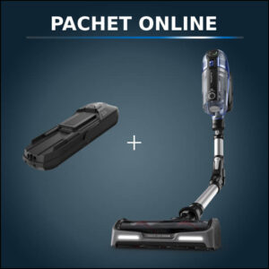 Pachet PROMO Aspirator vertical fara fir Rowenta X-Force Flex 14.6 Aqua RH99C3WO si Baterie Rowenta ZR009702 cu autonomie extinsa Pachet PROMO Aspirator vertical fara fir Rowenta X-Force Flex 14.6 Aqua RH99C3WO si Baterie Rowenta ZR009702 cu autonomie extinsa