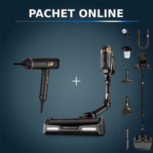 Pachet PROMO Aspirator vertical Rowenta X-Force Flex15.60 RH99F1WO si Uscător de păr Rowenta Ultimate Experience Maestria CV9920F0 Pachet PROMO Aspirator vertical Rowenta X-Force Flex15.60 RH99F1WO si Uscător de păr Rowenta Ultimate Experience Maestria CV9920F0