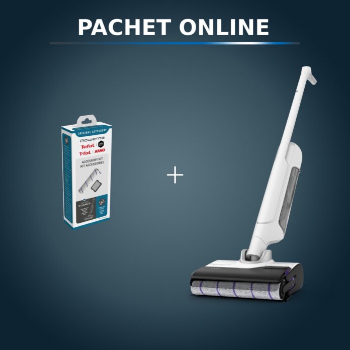 Pachet PROMO Aspirator cu spalare Rowenta X-Clean 10 GZ7540WO & Kit accesorii rola si filtru lavabil Rowenta ZR336A01 Pachet PROMO Aspirator cu spalare Rowenta X-Clean 10 GZ7540WO & Kit accesorii rola si filtru lavabil Rowenta ZR336A01