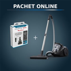 Pachet PROMO Aspirator fara sac Rowenta Compact Power Cyclonic RO3725EA & Perie turbo pentru aspirator Rowenta ZR900601 Pachet PROMO Aspirator fara sac Rowenta Compact Power Cyclonic RO3725EA & Perie turbo pentru aspirator Rowenta ZR900601
