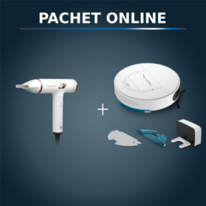 Pachet PROMO Aspirator robot Rowenta X-Plorer S130 AI RR9067WH & Uscator de par compact Rowenta Nano HY8140F0 Pachet PROMO Aspirator robot Rowenta X-Plorer S130 AI RR9067WH & Uscator de par compact Rowenta Nano HY8140F0