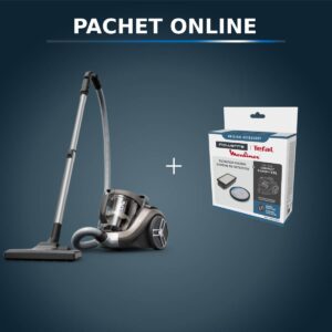 Pachet PROMO Aspirator fara sac Rowenta Compact Power XXL RO4B50EA & Kit de filtrare Rowenta ZR780000 compatibil RO48XX Pachet PROMO Aspirator fara sac Rowenta Compact Power XXL RO4B50EA & Kit de filtrare Rowenta ZR780000 compatibil RO48XX