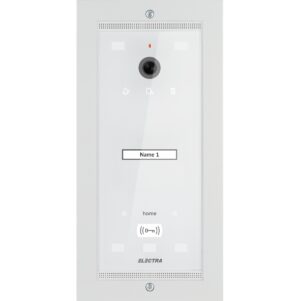 Panou video de exterior pentru videointerfon Electra, incastrat, Alb, 1 familie, 4 fire, VPM.01F03.ELWH4 Panou video de exterior pentru videointerfon Electra, incastrat, Alb, 1 familie, 4 fire, VPM.01F03.ELWH4