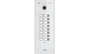 Post exterior videointerfon Electra VPU.08F03.ELWTL, incastrat, 8 familii, ecran din sticla securizata, acces RFID, IP44, alb Post exterior videointerfon Electra VPU.08F03.ELWTL, incastrat, 8 familii, ecran din sticla securizata, acces RFID, IP44, alb