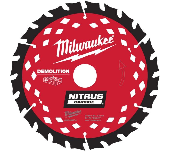 Panza pentru fierastrau circular Milwaukee, diametru exterior 190mm, diametru interior 30mm, latime dinti 1.6mm, 4932499376 Panza pentru fierastrau circular Milwaukee, diametru exterior 190mm, diametru interior 30mm, latime dinti 1.6mm, 4932499376