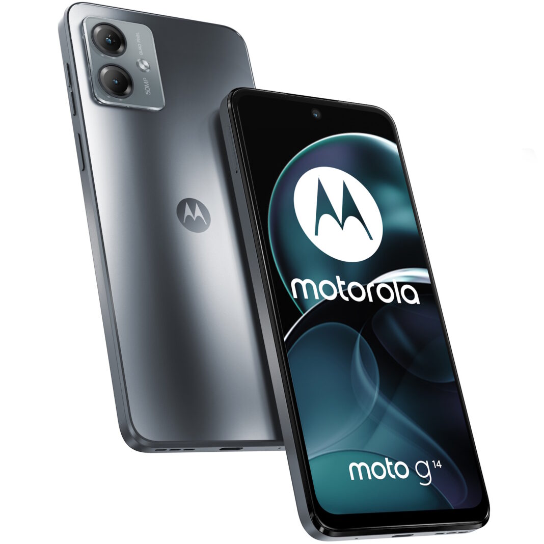 Telefon mobil Motorola Moto G14, 128GB, 4GB RAM, Dual Sim, Steel Gray Telefon mobil Motorola Moto G14, 128GB, 4GB RAM, Dual Sim, Steel Gray