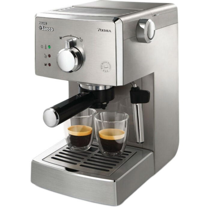 Espressor manual Philips Saeco Poemia HD8327/99, 950 W, 1.25 L, 15 bar, Argintiu Espressor manual Philips Saeco Poemia HD8327/99, 950 W, 1.25 L, 15 bar, Argintiu