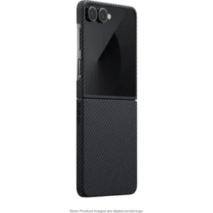 Husa Protectie Spate Pitaka FBFLIP7 pentru Samsung Galaxy Z Flip7, MagEZ 7, 600D, Ultra-Slim (Negru/Gri) Husa Protectie Spate Pitaka FBFLIP7 pentru Samsung Galaxy Z Flip7, MagEZ 7, 600D, Ultra-Slim (Negru/Gri)
